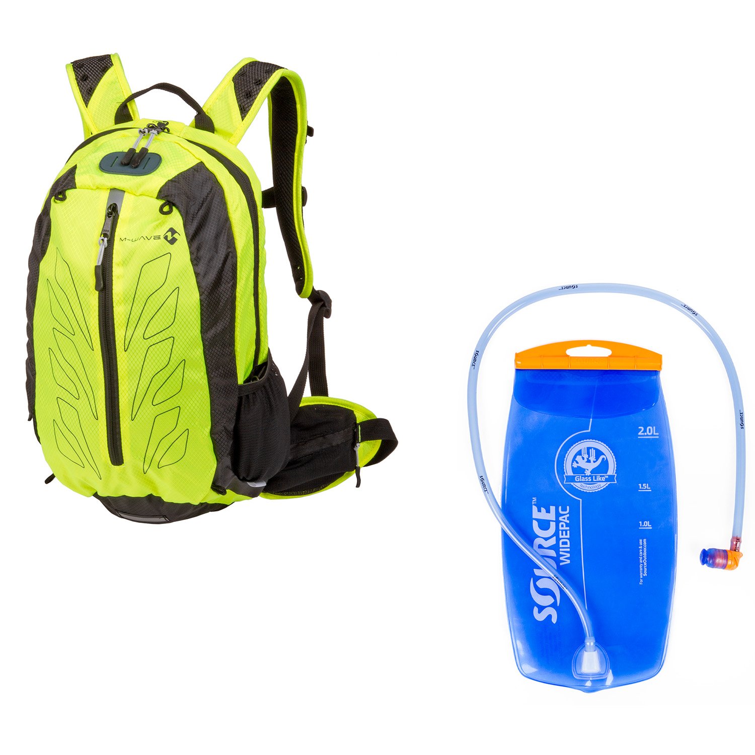 M-WAVE Rough Ride Back Trinkrucksack (Gelb)