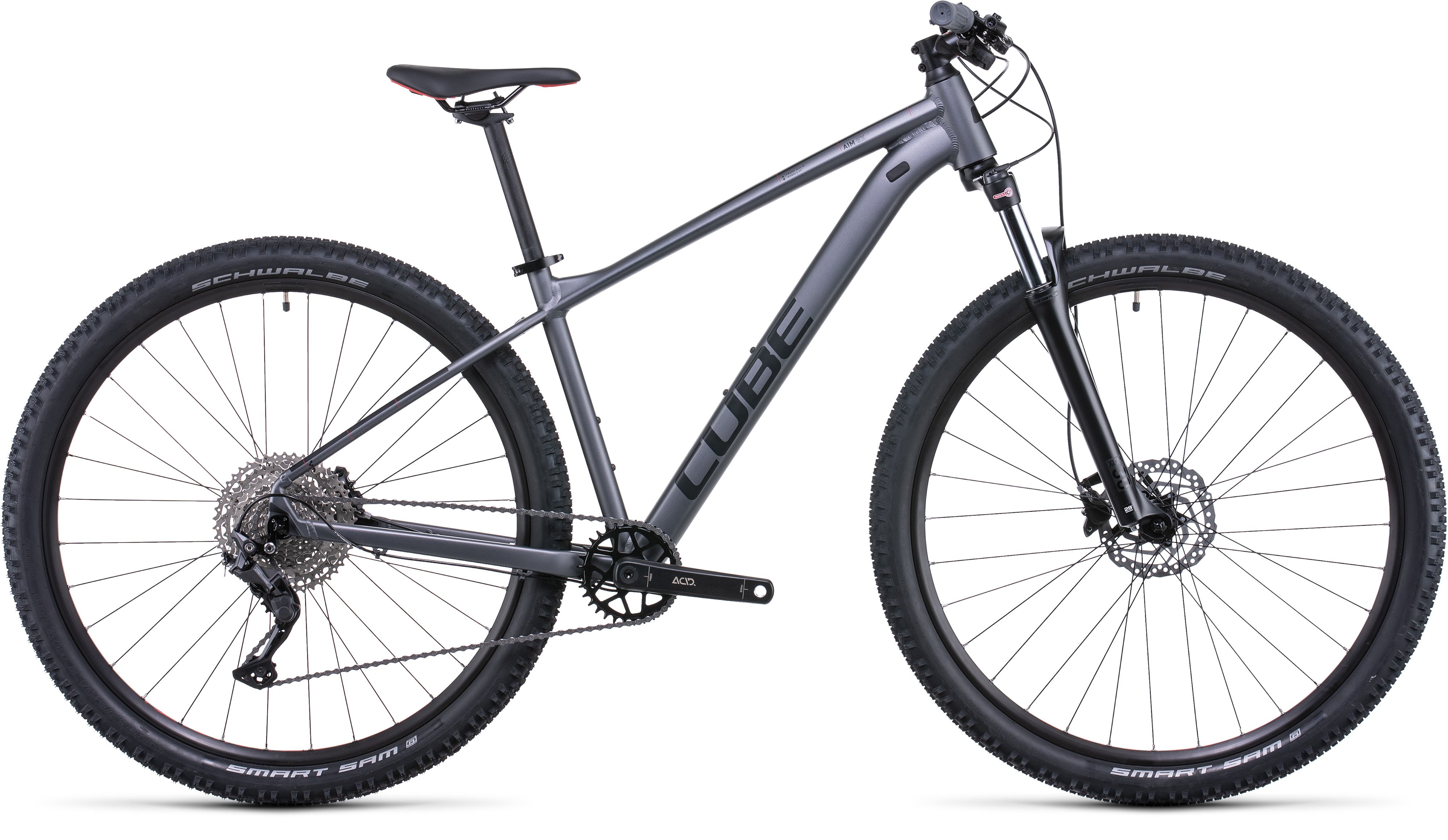 Cube Aim EX grey´n´red (Gris | 14" / XS)