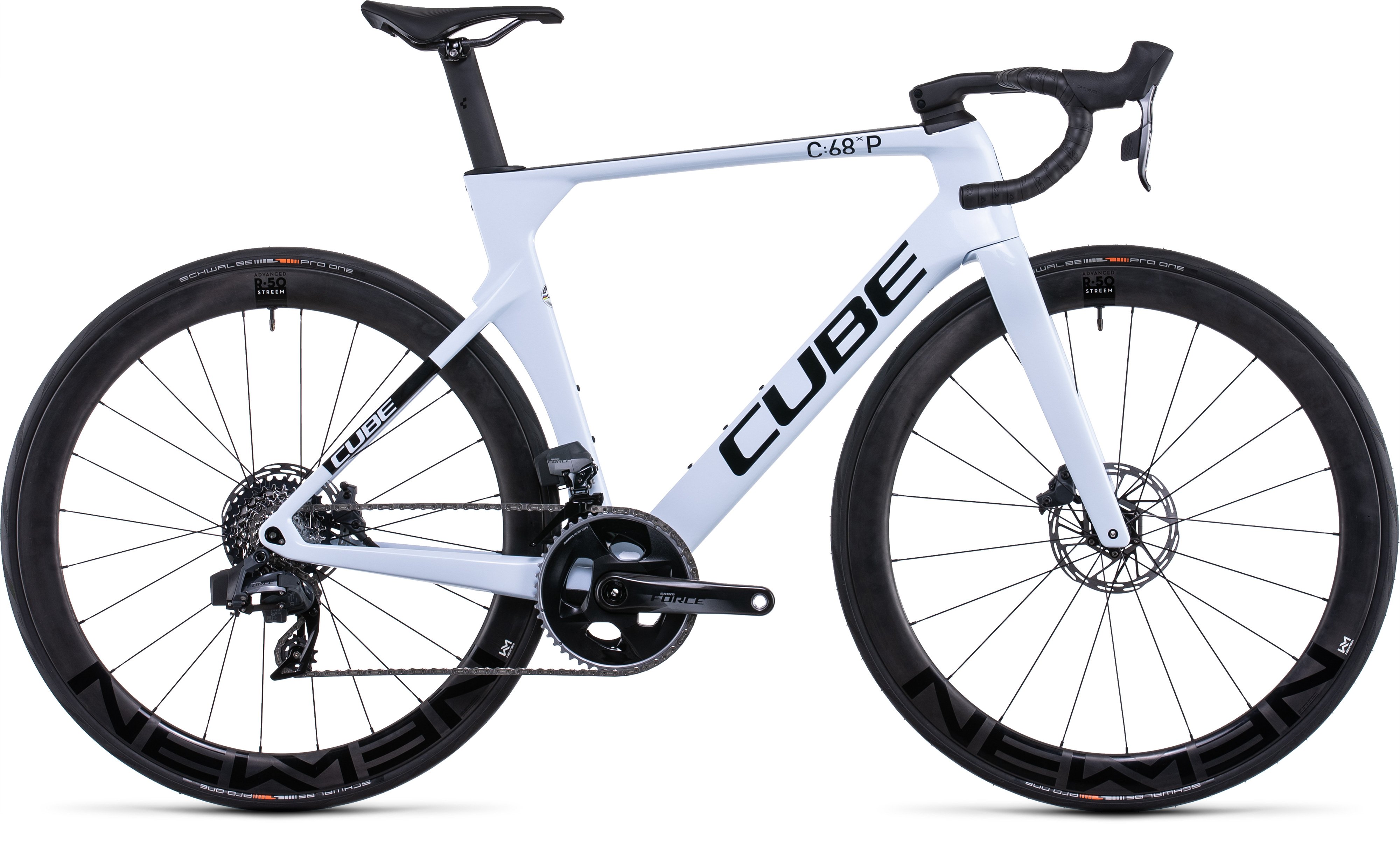 Cube Litening C:68X Pro flashwhite´n´carbon (Blanche | 58cm)
