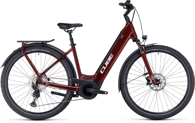 Touring Hybrid EXC 625 cadre bas red´n´white (Rouge | 14" / XS)