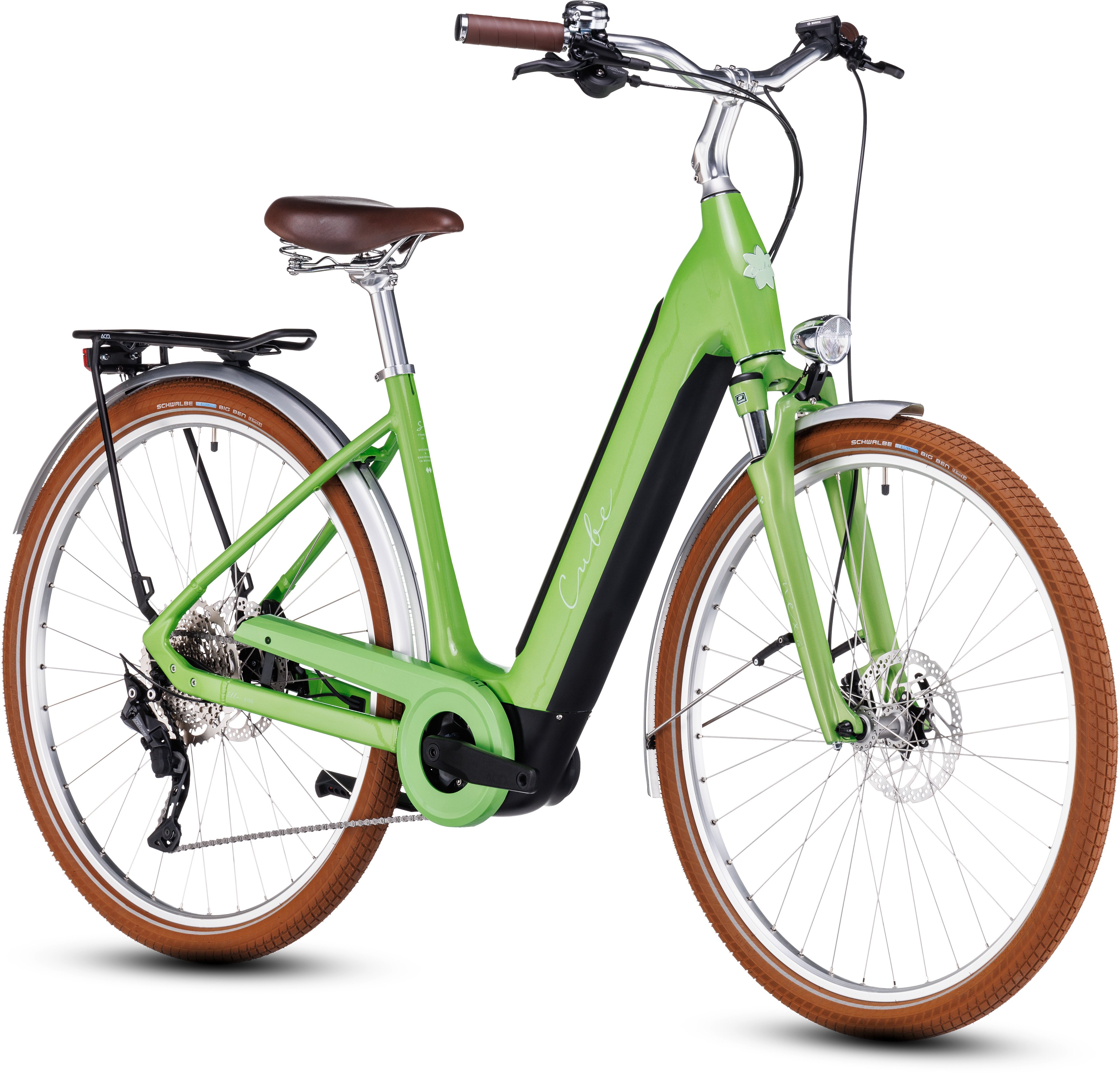 Ella Ride Hybrid 500 cadre bas green´n´green (Vert | 50 cm / S)