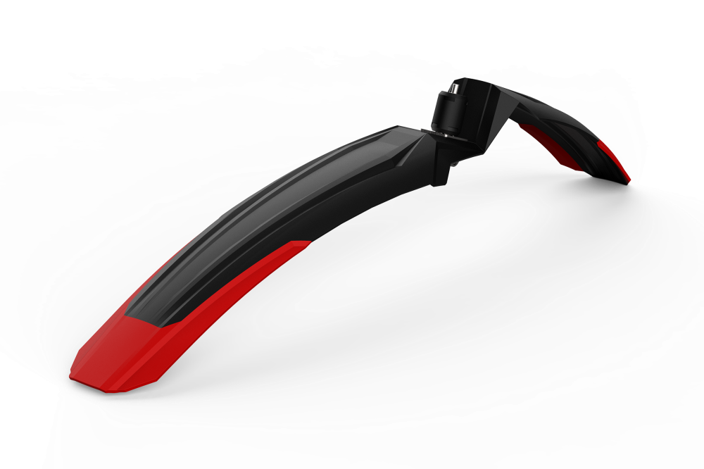 Steckschutzblech VANE vorne 29" (Schwarz/Rot)